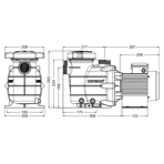     Hayward PL 81003E2 IE2 (220V, 0,36kW, 0,33HP)