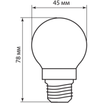    (LED) E27 Feron LB-61 4LED(5W) 4000K  aka COG G45